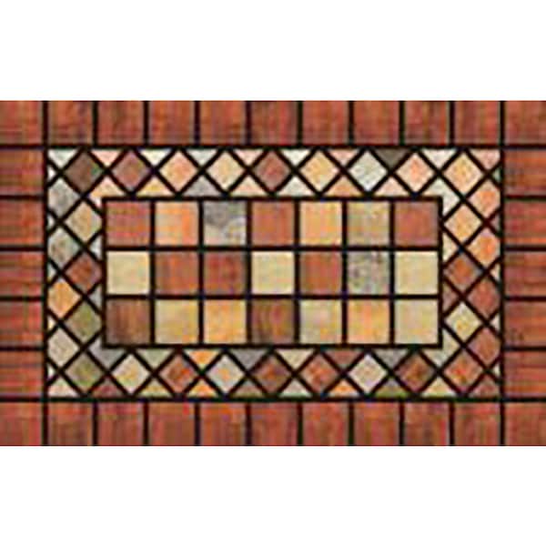 Sports Licensing Solutions Sports Licensing Solutions 18 in. W X 30 in. L Multi-Color Terra Cotta Plastic Door Mat 58783 - main